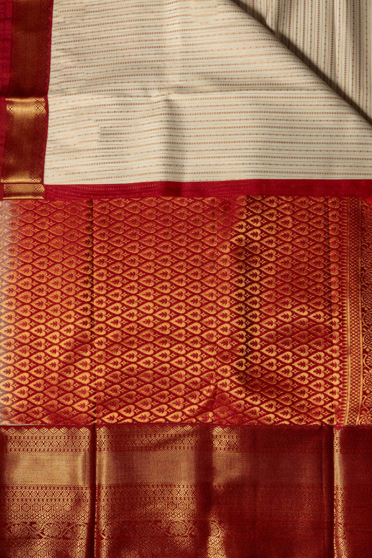 Semi Kanchipuram Silk Saree | VKSH071 - Image 2