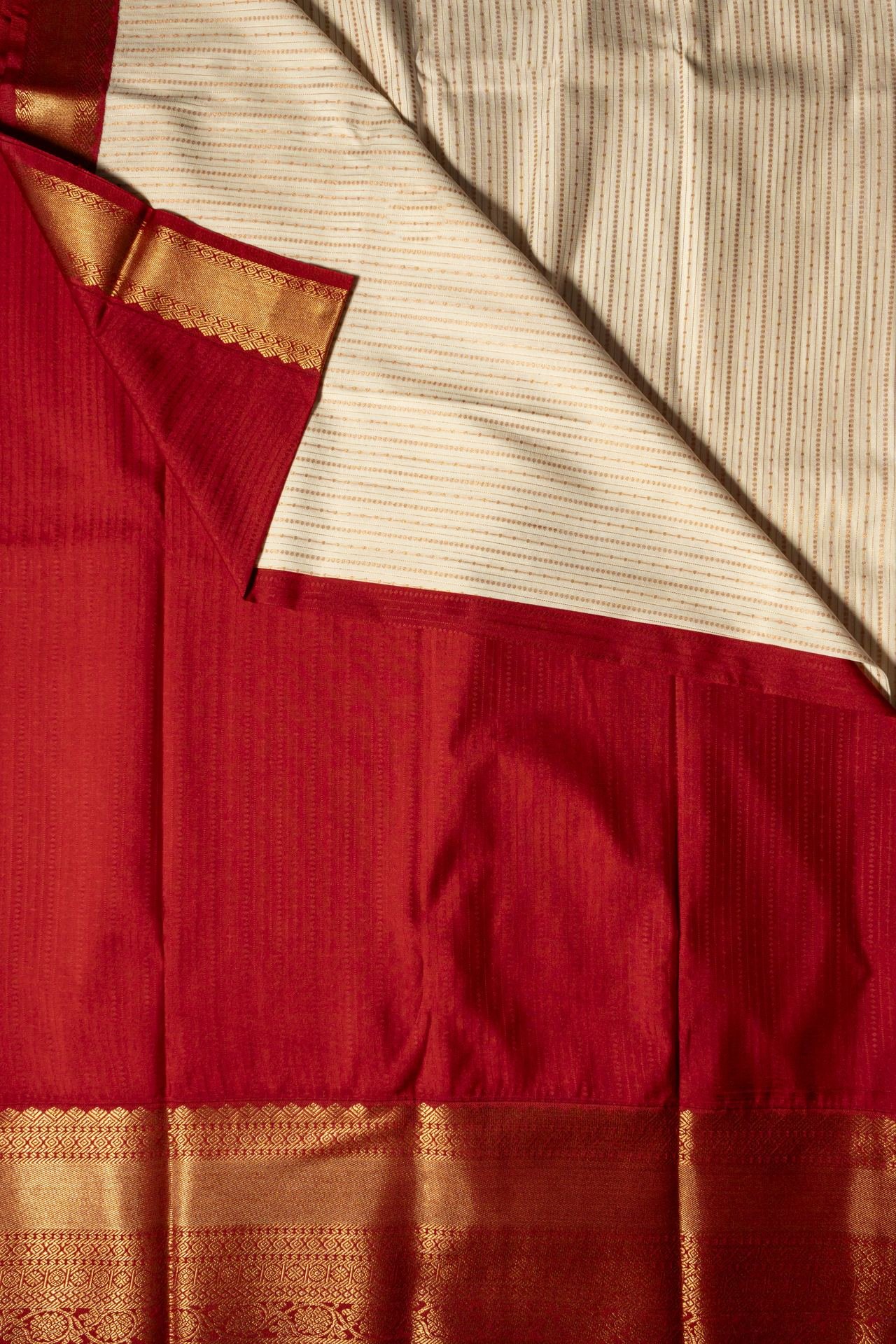 Semi Kanchipuram Silk Saree | VKSH071 - Image 3