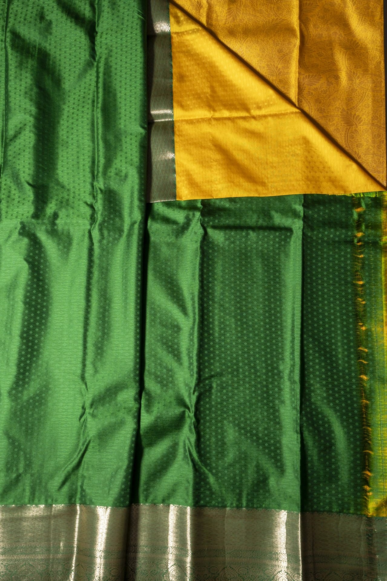 Brocade Kanchipuram Semi Silk Saree | VKSH0198 - Image 3