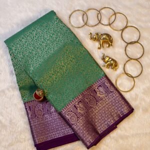 Brocade Kanchipuram Semi Silk Saree | VKSH078