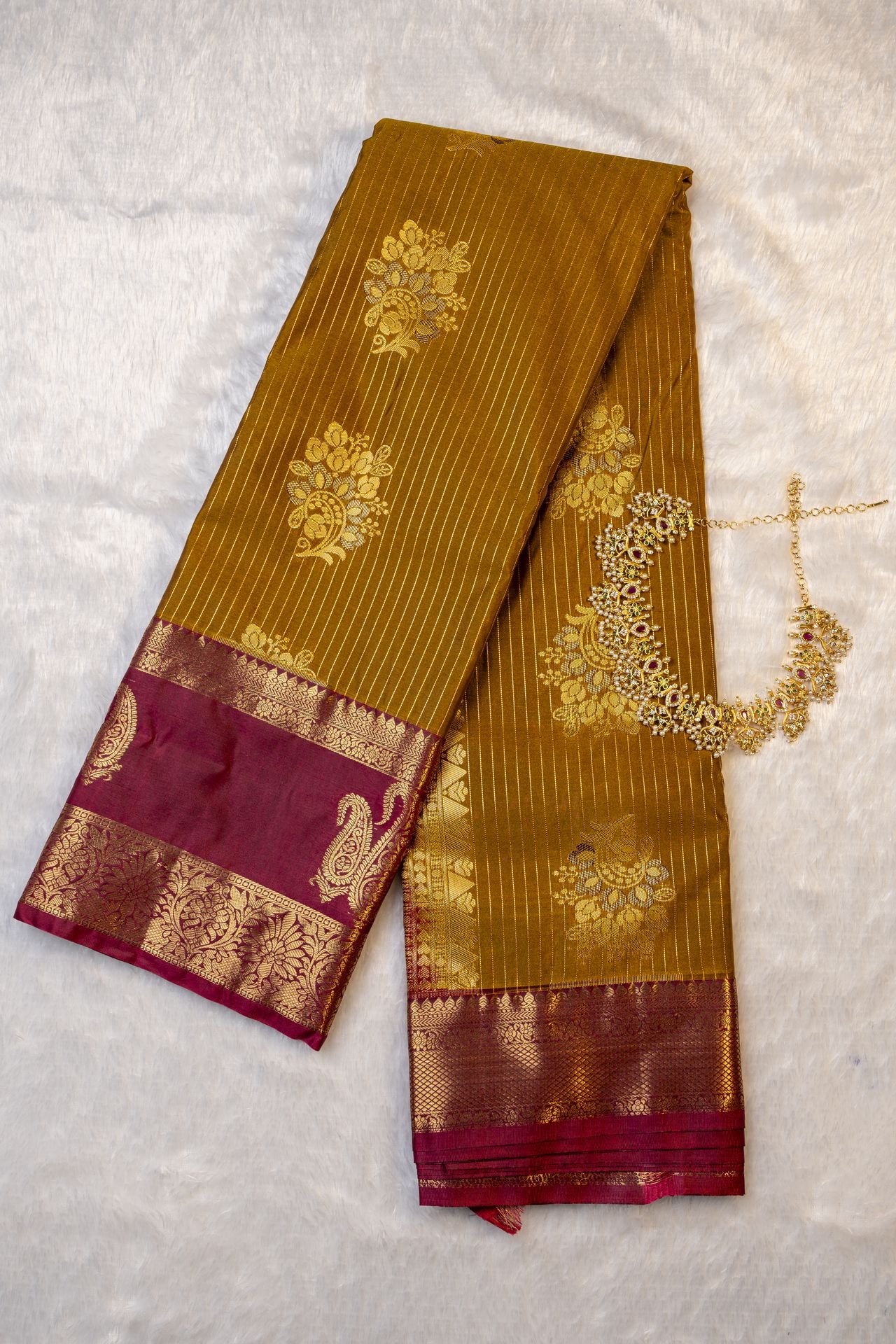 Semi Kanchipuram Silk Saree | VKSH0429