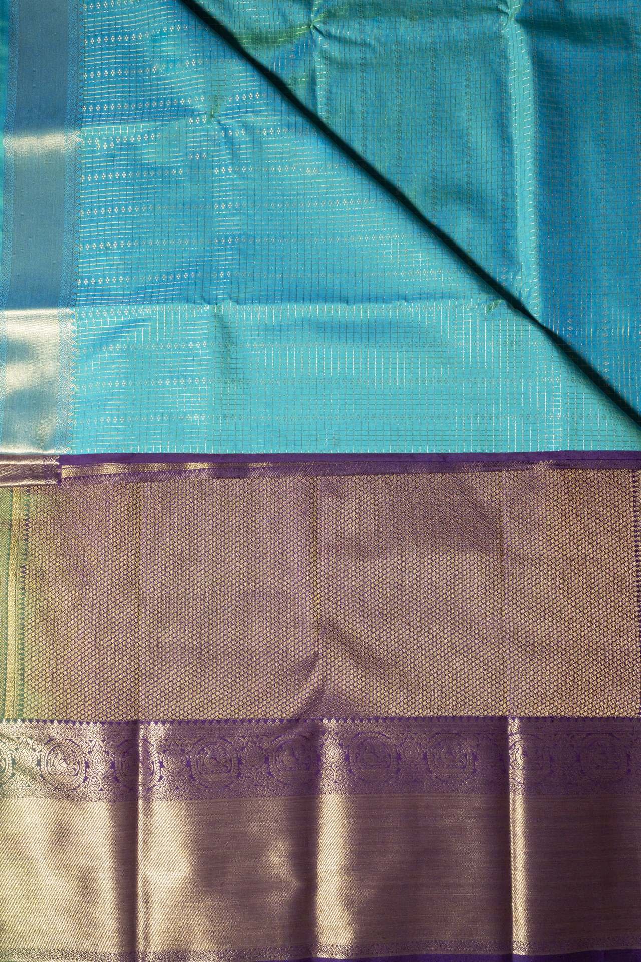 Semi Kanchipuram Silk Saree | VKSH0210 - Image 2