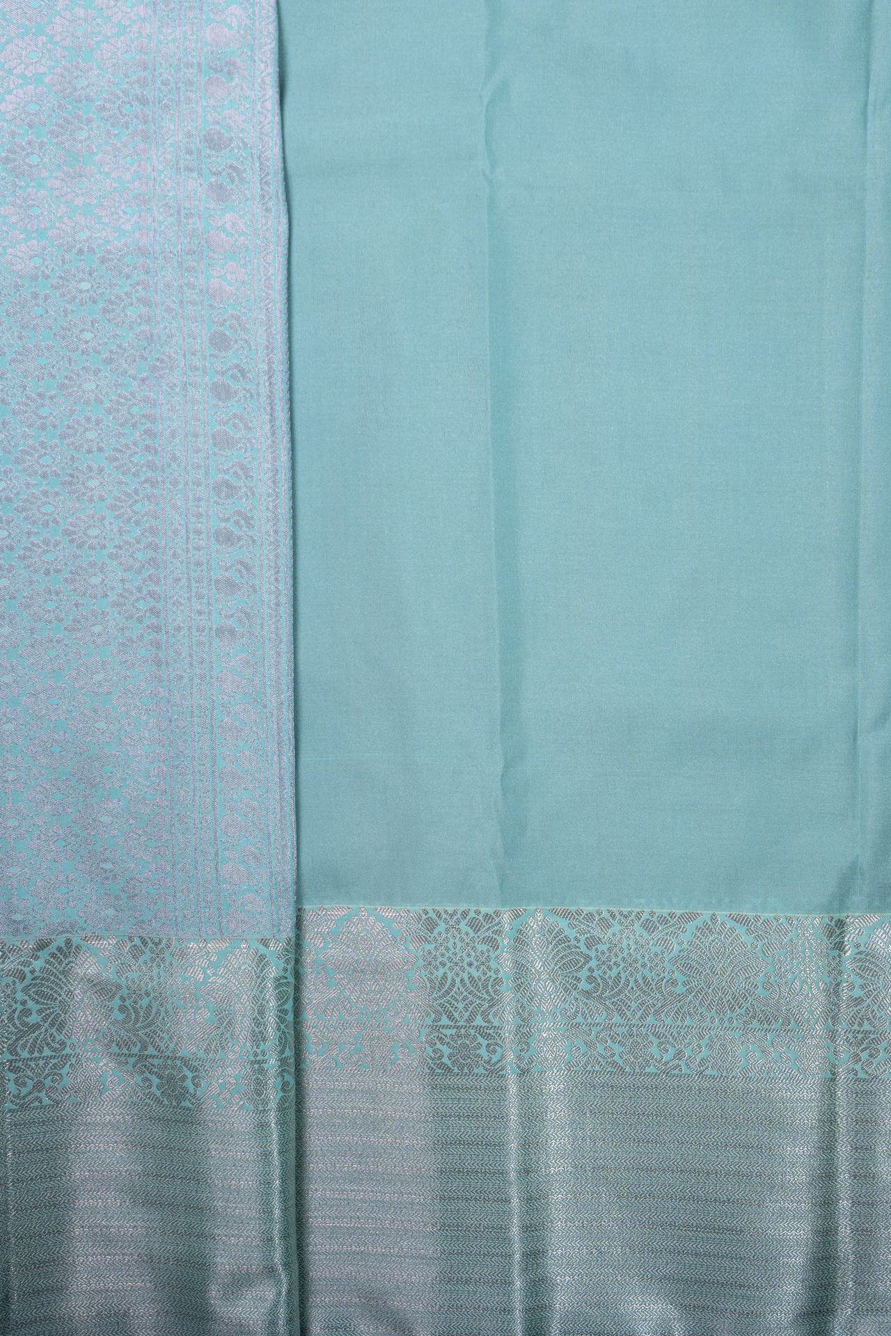 Semi Kanchipuram Silk Saree | VKSH0206 - Image 3