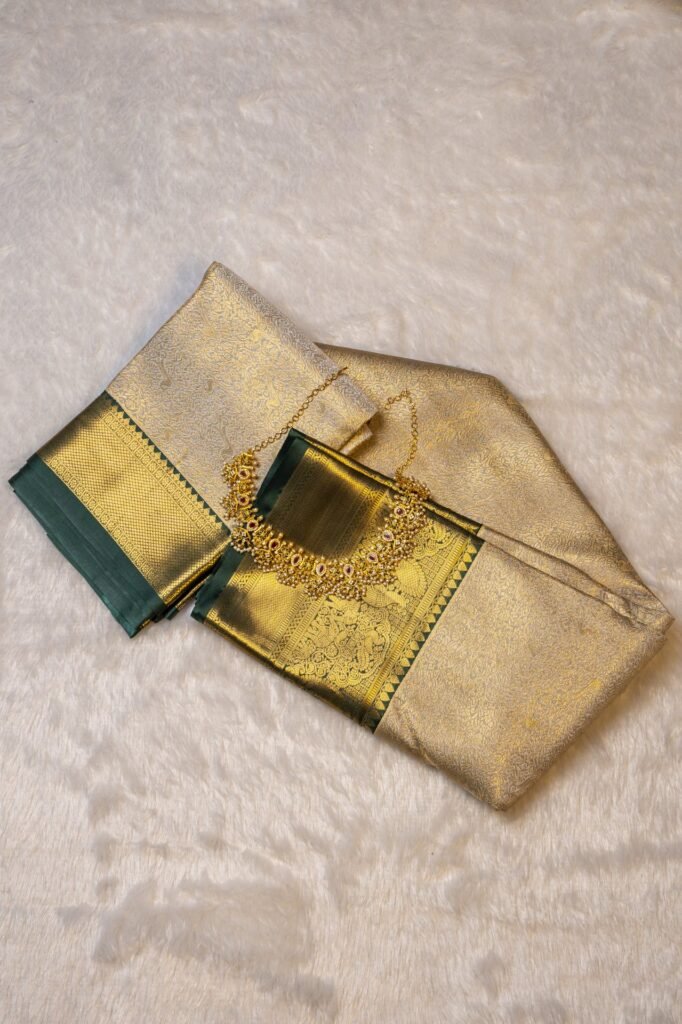 Brocade Kanchipuram Semi Silk Saree | VKSH077