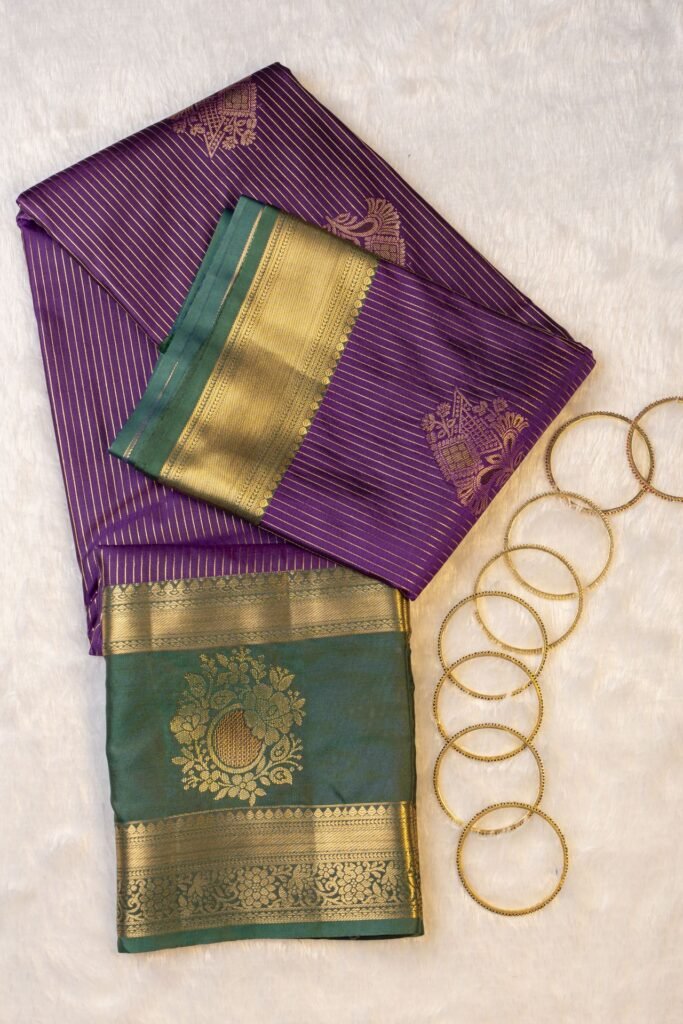 Semi Kanchipuram Silk Saree | VKSH0431