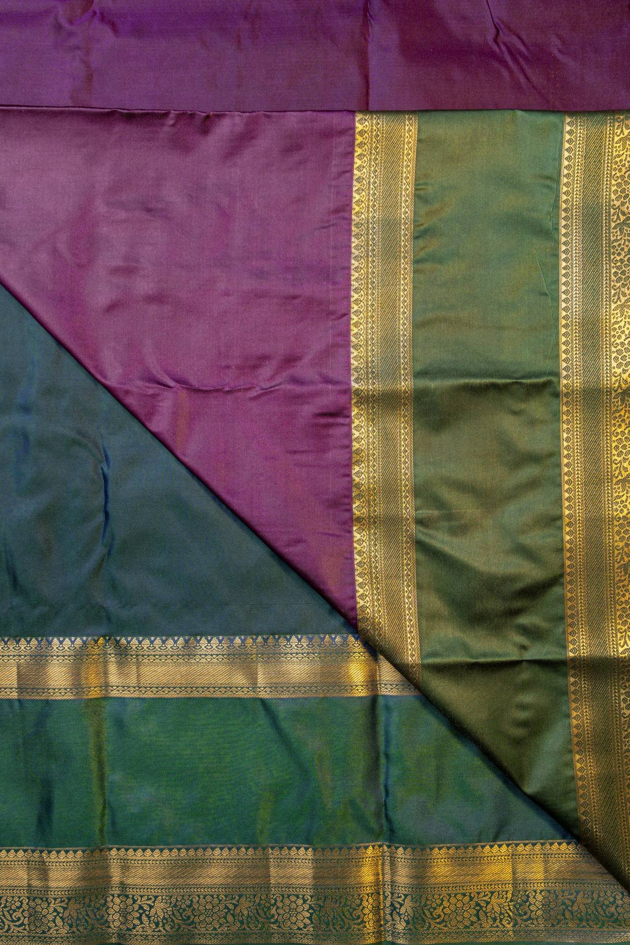 Semi Kanchipuram Silk Saree | VKSH0431 - Image 3