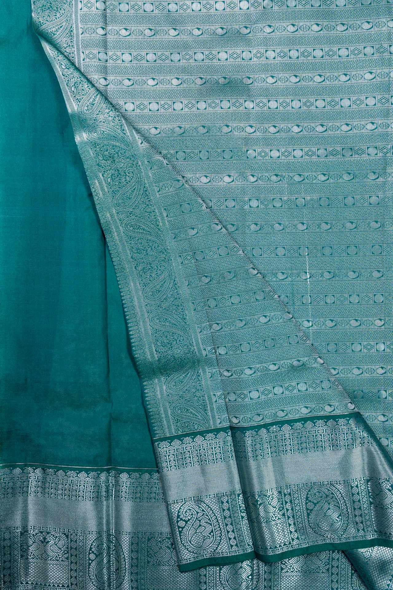 Semi Kanchipuram Silk Saree | VKSH069 - Image 2