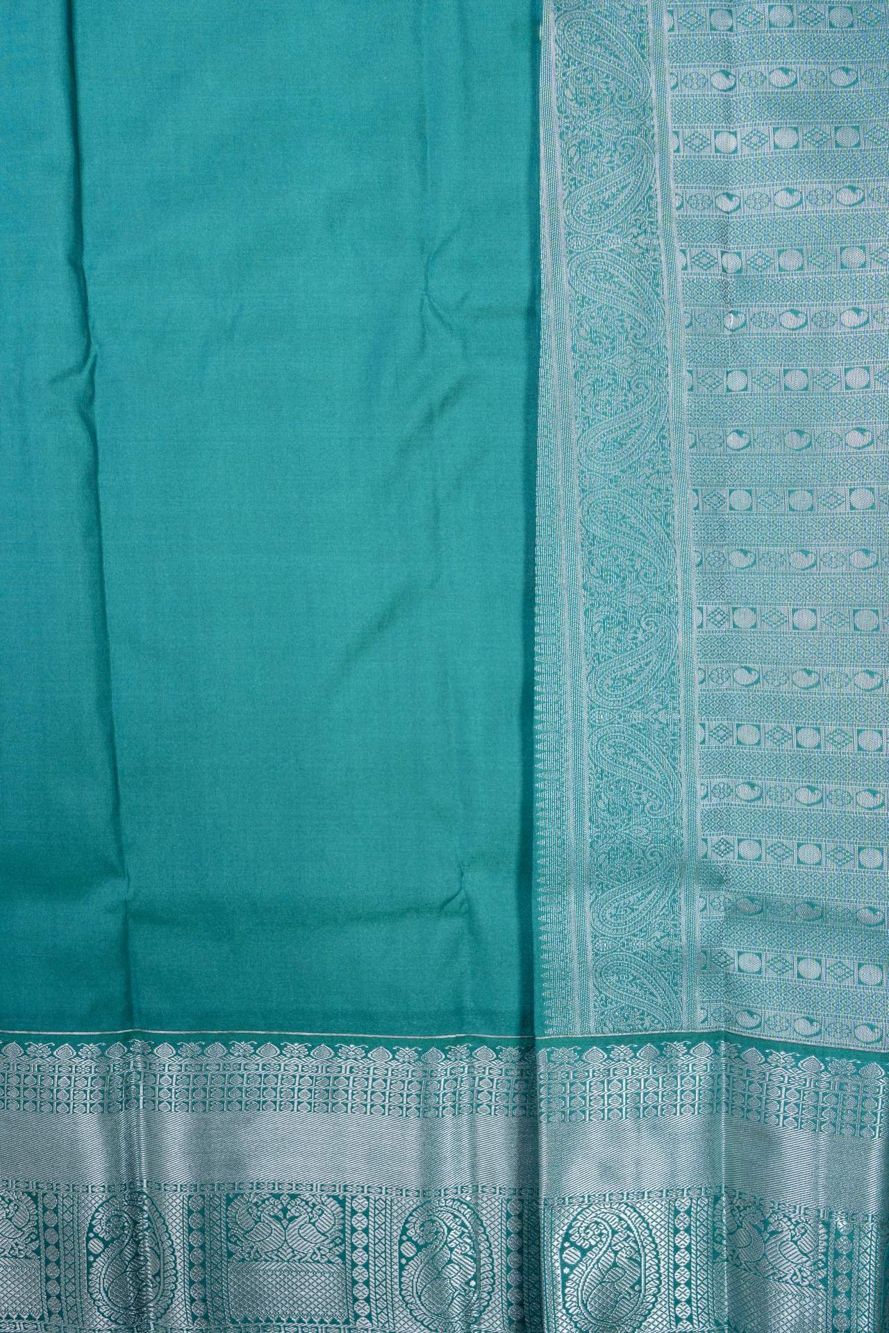 Semi Kanchipuram Silk Saree | VKSH069 - Image 3