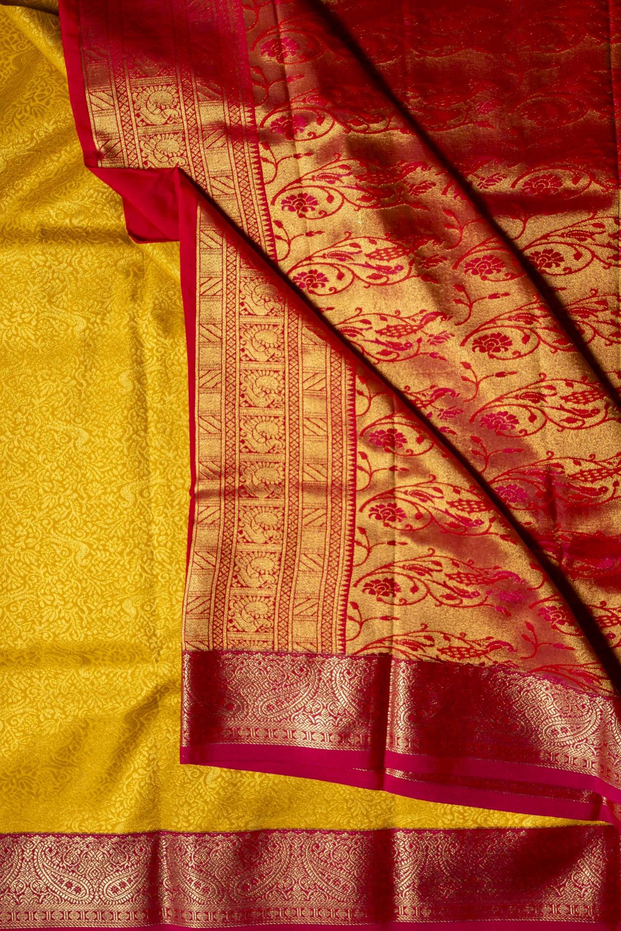 Brocade Kanchipuram Semi Silk Saree | VKSH0197 - Image 2
