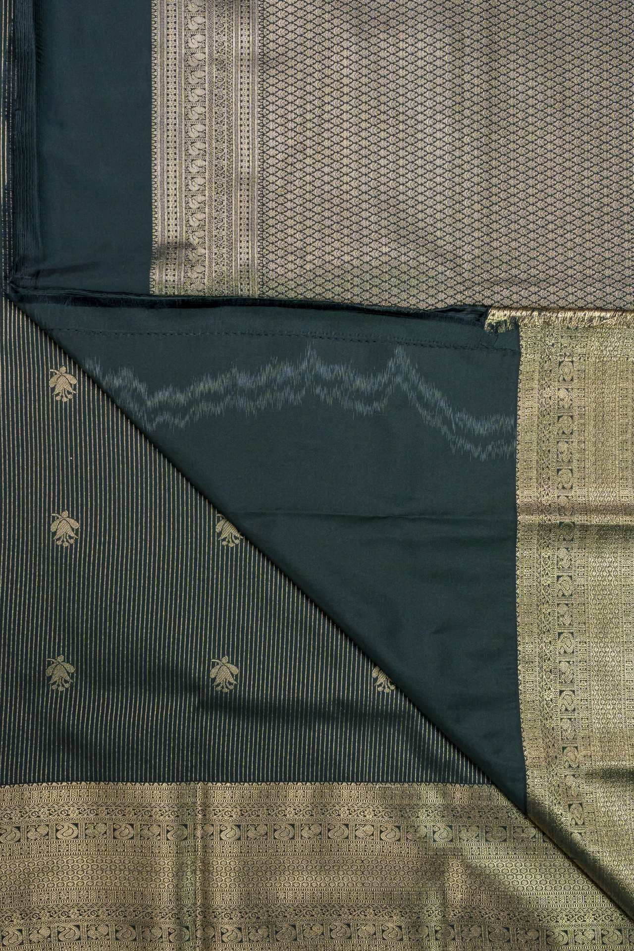 Semi Kanchipuram Silk Saree | VKSH0212 - Image 2