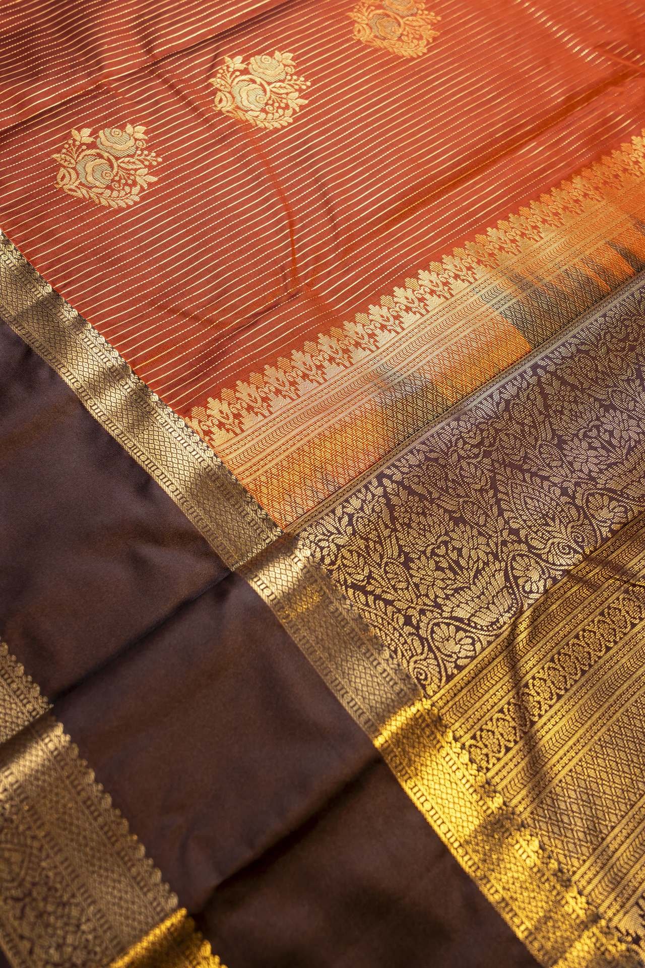 Semi Kanchipuram Silk Saree | VKSH0428 - Image 2