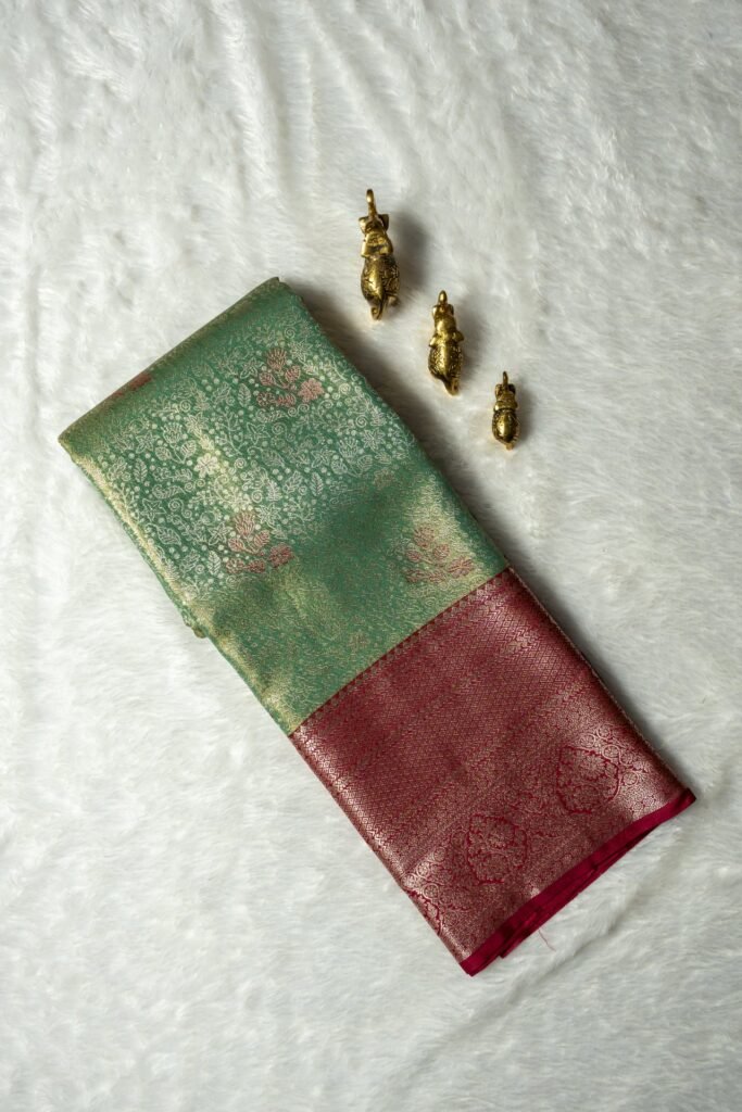 Brocade Kanchipuram Semi Silk Saree | VKSH0216
