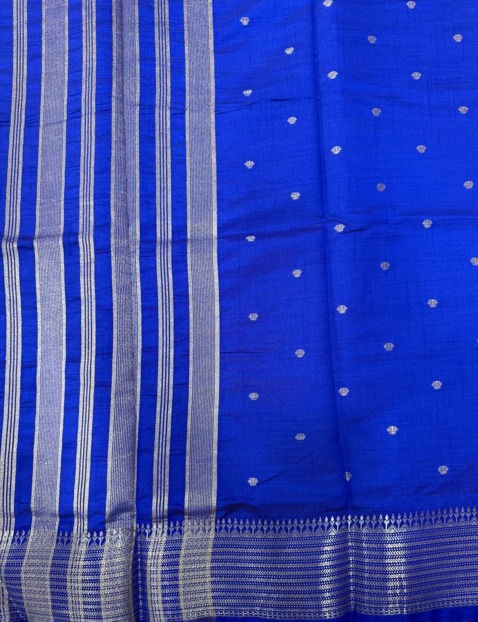 Semi Tussar Silk Saree | VKSH0346C - Image 2