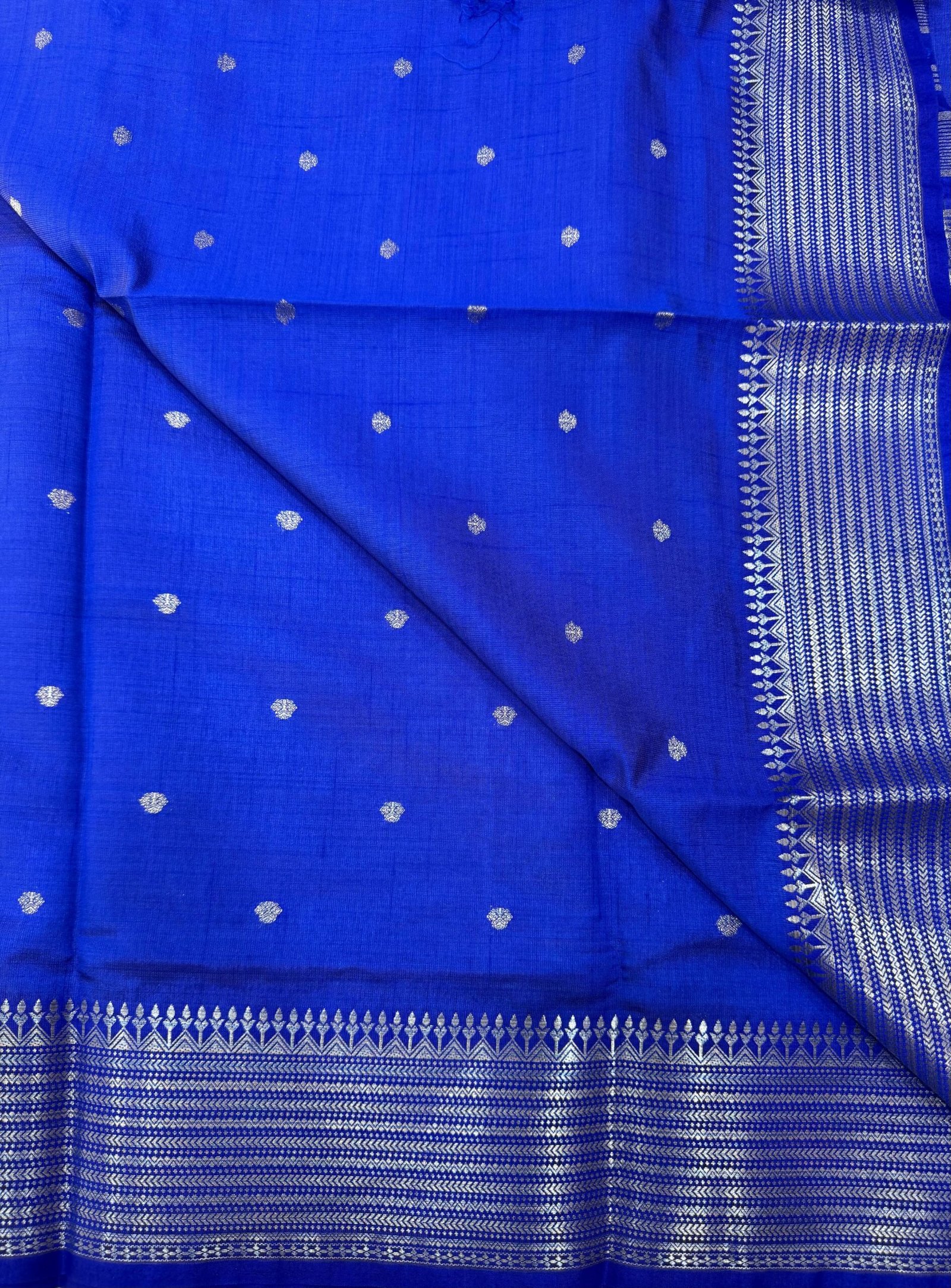 Semi Tussar Silk Saree | VKSH0346C - Image 3