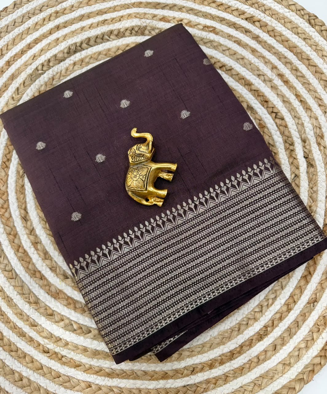 Semi Tussar Silk Saree | VKSH0346A