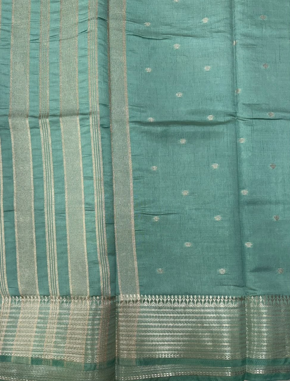 Semi Tussar Silk Saree | VKSH0346D - Image 2