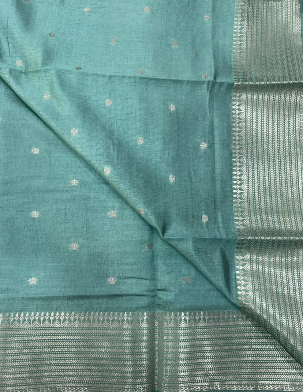 Semi Tussar Silk Saree | VKSH0346D - Image 3