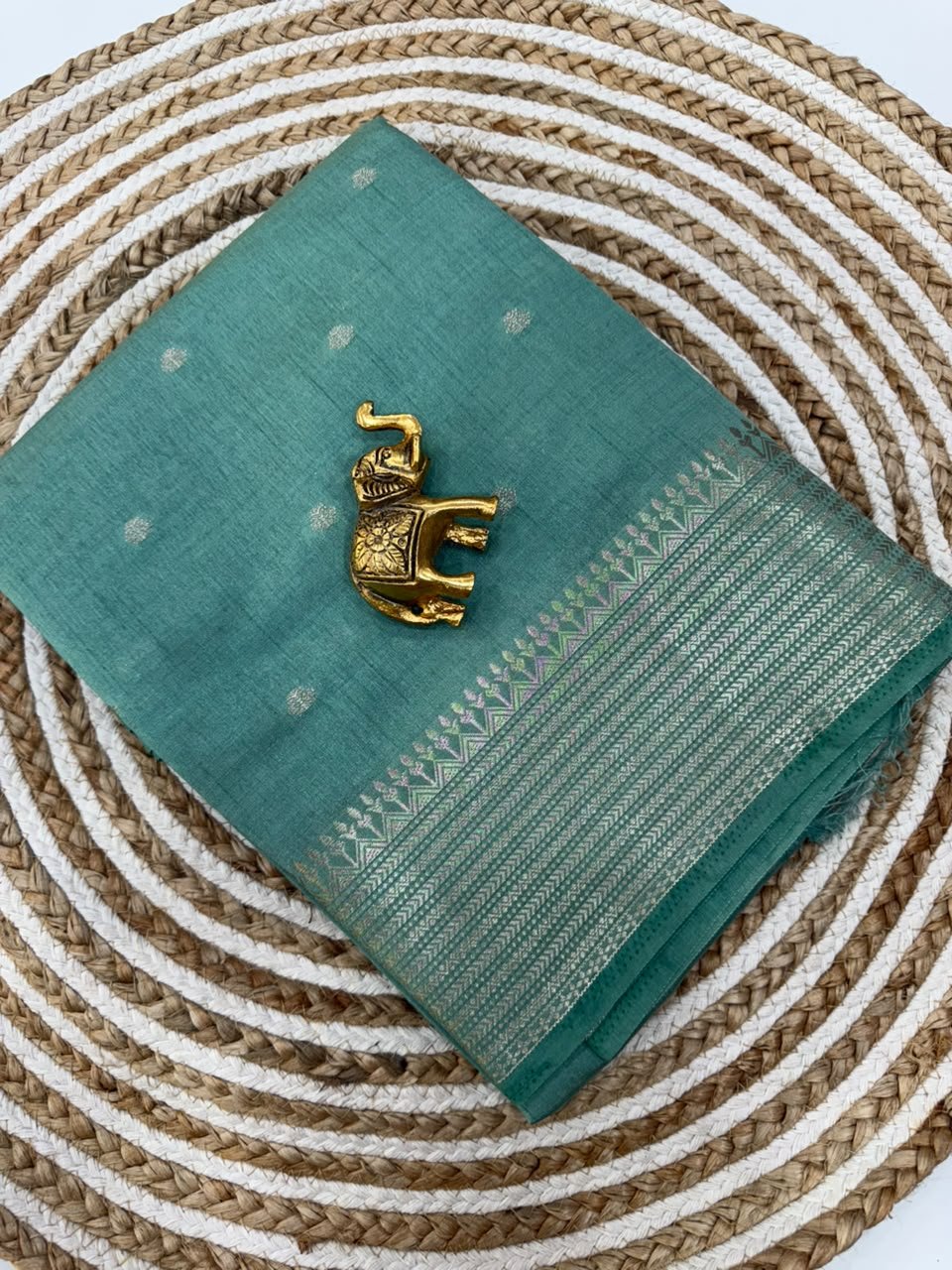 Semi Tussar Silk Saree | VKSH0346D