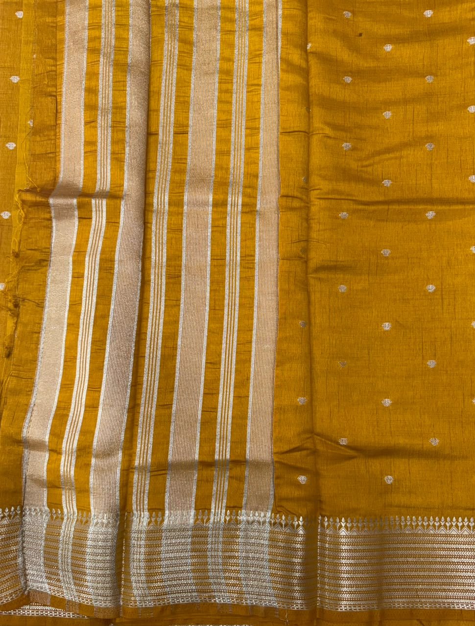 Semi Tussar Silk Saree | VKSH0346B - Image 2
