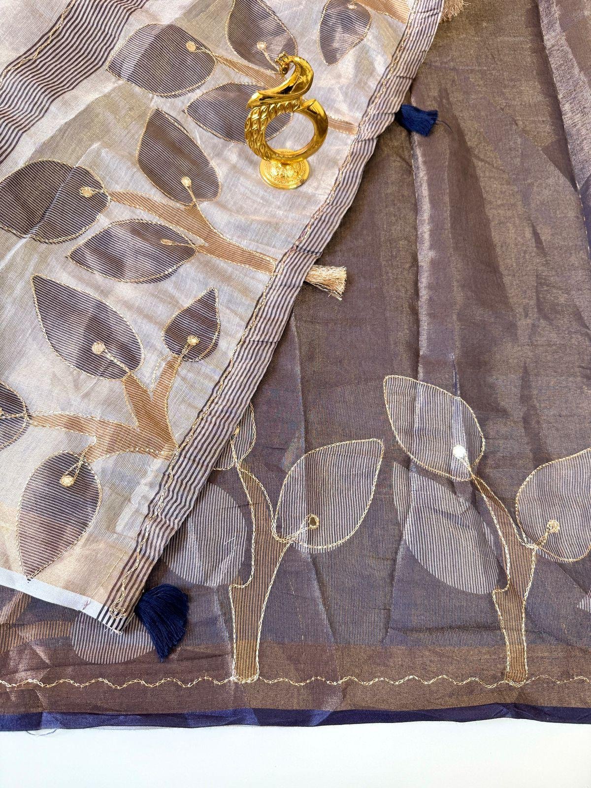 Soft Erode Zari Silk | VKSH0360C - Image 2