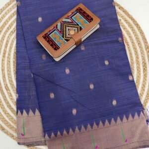 Munga Cotton with Paithani Design | VKSH0242c